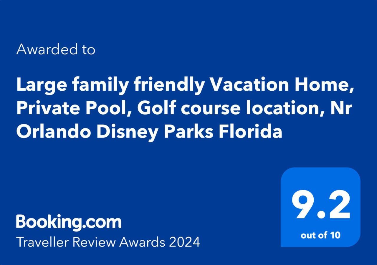 Large Family Friendly Vacation Home, Private Pool, Golf Course Location, Nr Orlando Disney Parks Florida ダベンポート エクステリア 写真